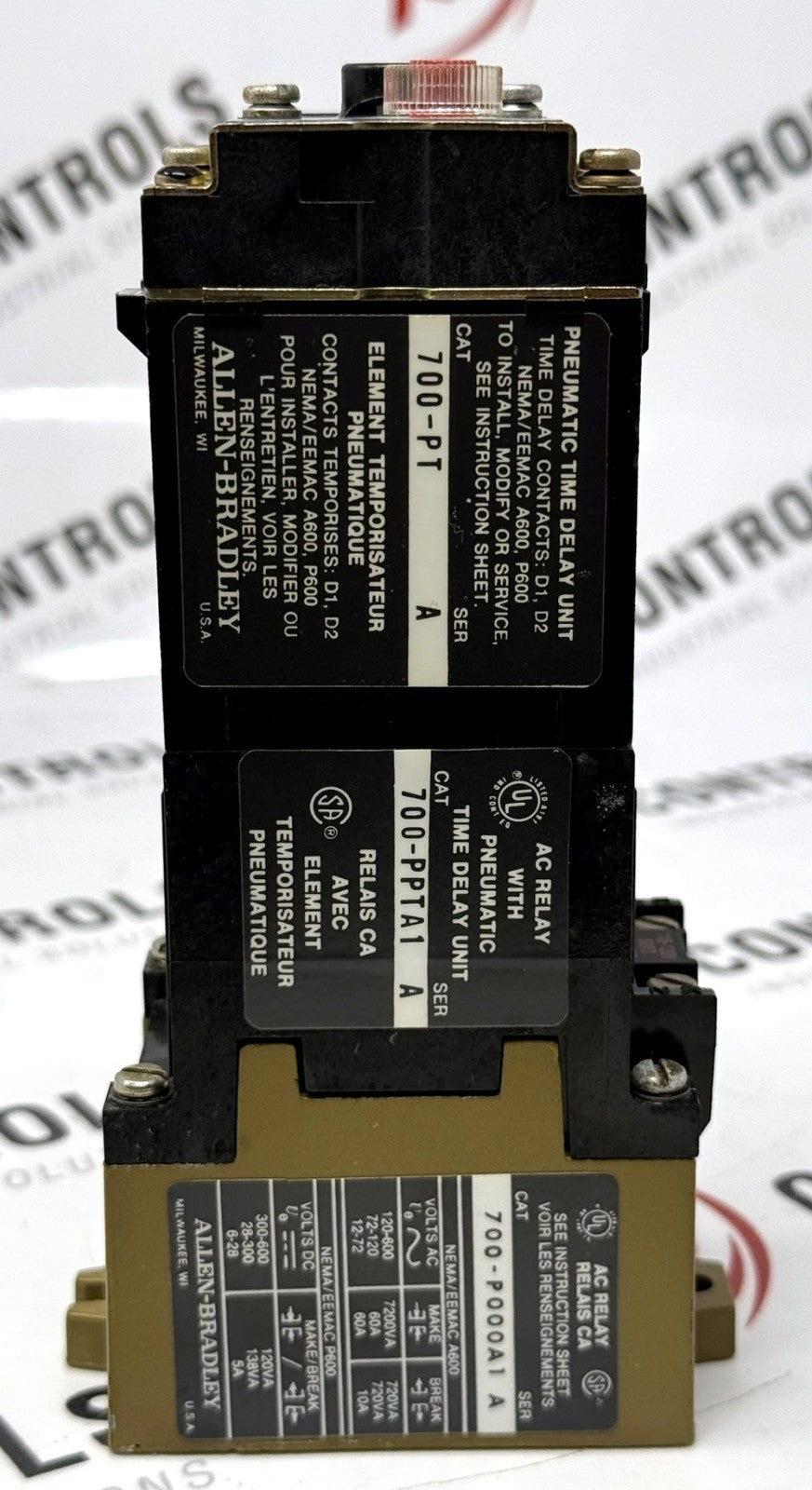 Allen-Bradley 700-PPTA1 Pneumatic Time Delay Relay Assembly 120VAC4