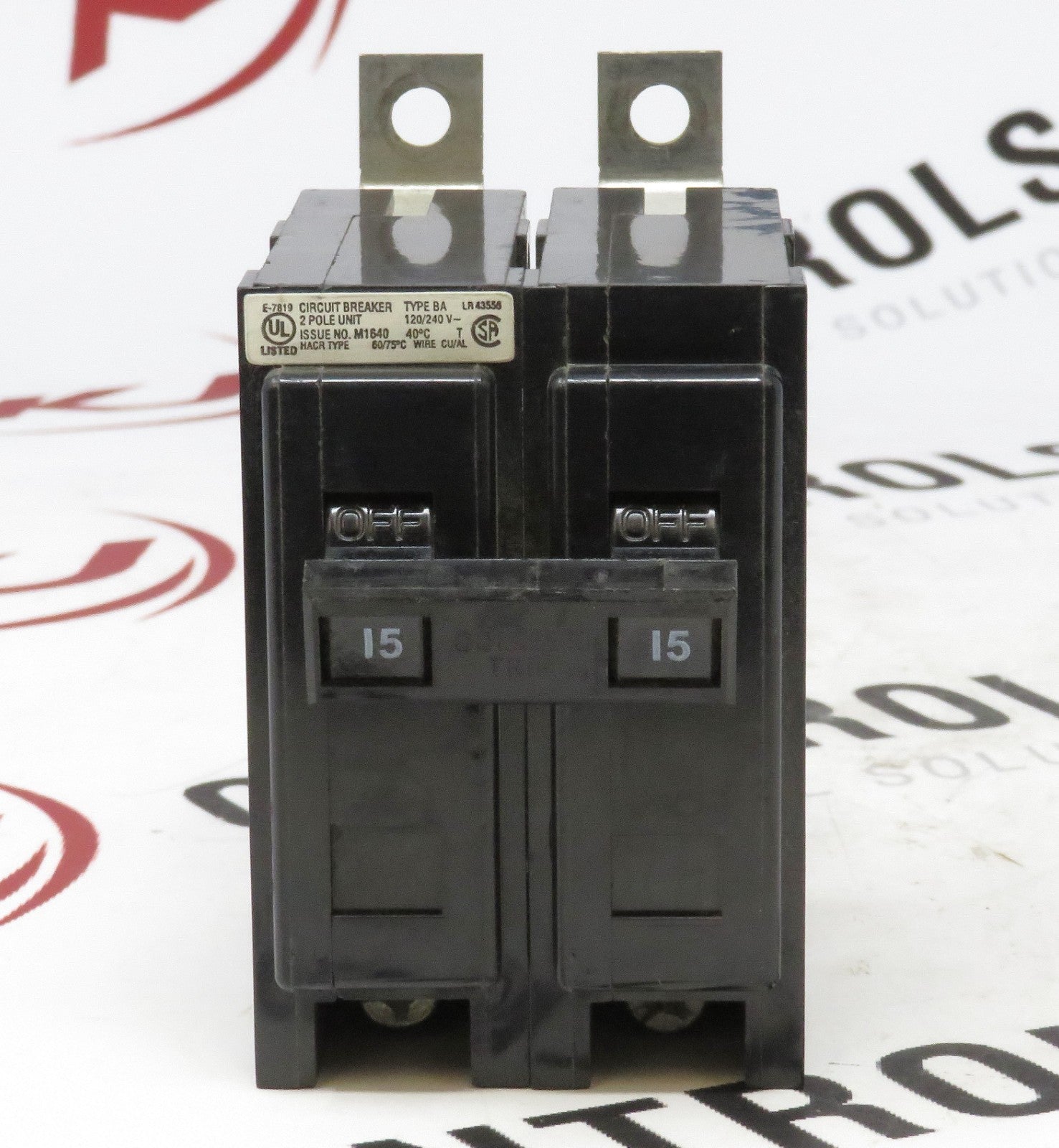 Eaton Cutler-Hammer BA2015 15A 2P 120/240V Bolt-On Circuit Breaker0