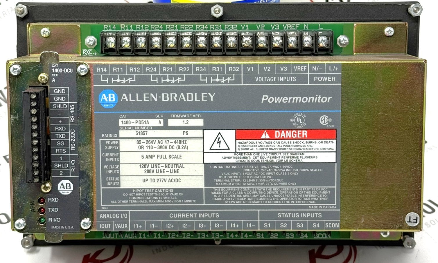 Allen-Bradley 1400-PD51A Bulletin 1400 Powermonitor Display1