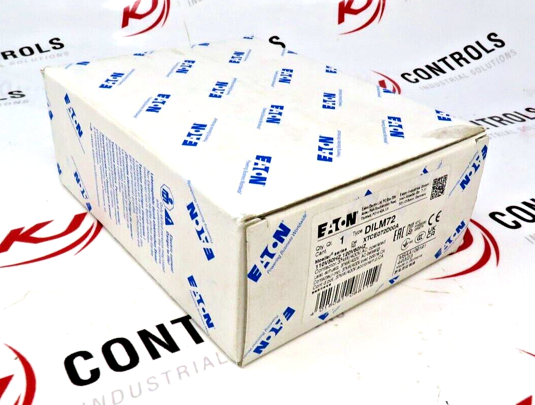 Eaton XTCE072D00A 3-Pole Contactor, 72A, 110-120V AC Coil, D-Frame, 50/60Hz