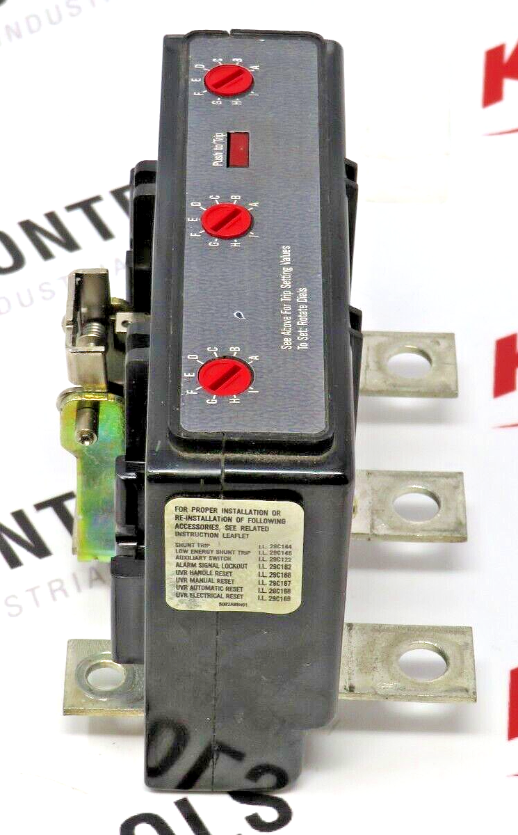 Eaton Cutler-Hammer 1492D92G60 400A Thermal Magnetic Trip Unit