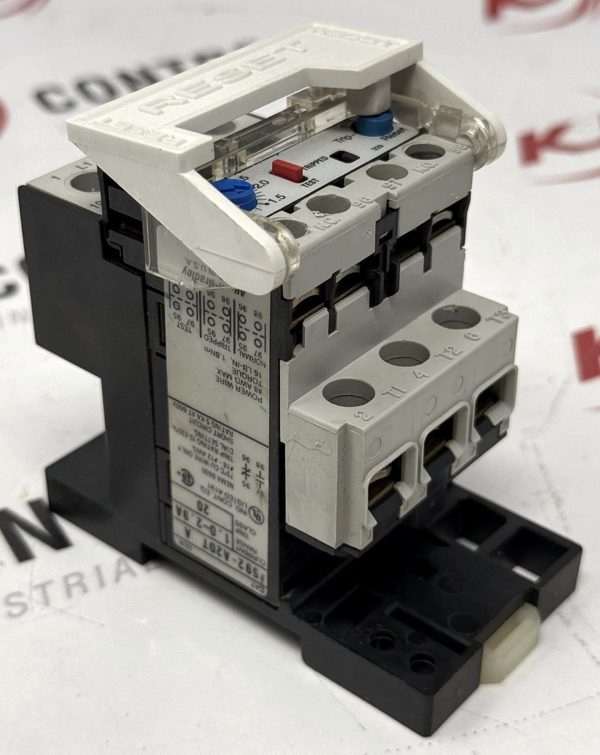 Allen-Bradley 592-A2DT SMP-1 Overload Relay 1-2.9A2