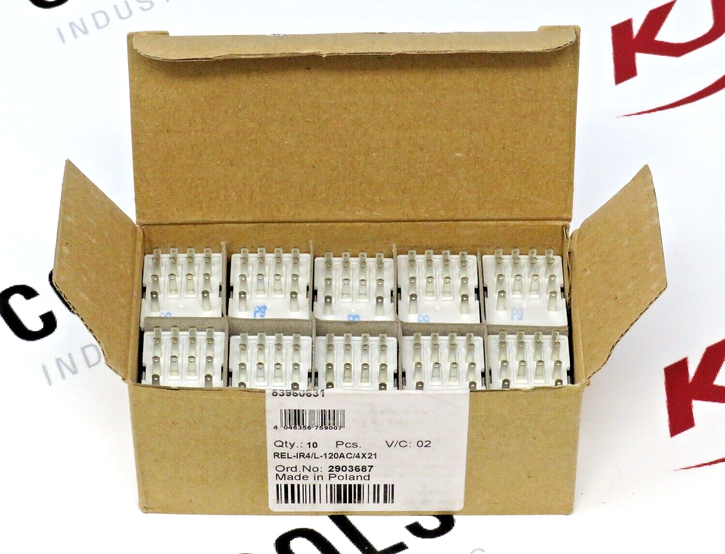 Phoenix Contact REL-IR4/L-120AC/4X21 Relay 4PDT 120VAC Coil Plugin LED Lot of 10