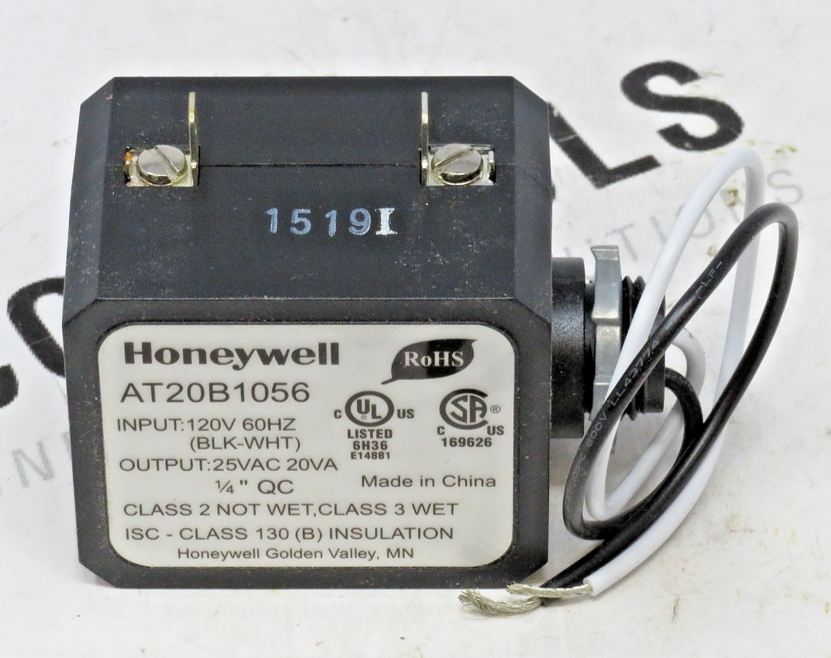 Honeywell AT20B1056 Class 2 Transformer 120V to 25V 20VA0