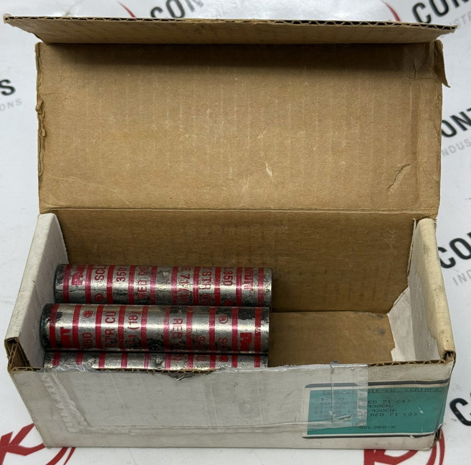 Panduit SCL350-X Pan-Lug Long Barrel Copper Butt Splice (Box of 8)1