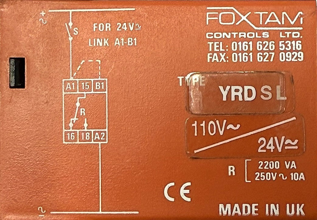 Foxtam YRD.S-110VAC-24VAC/DC Asymmetrical Cyclic Timer Relay 10A4