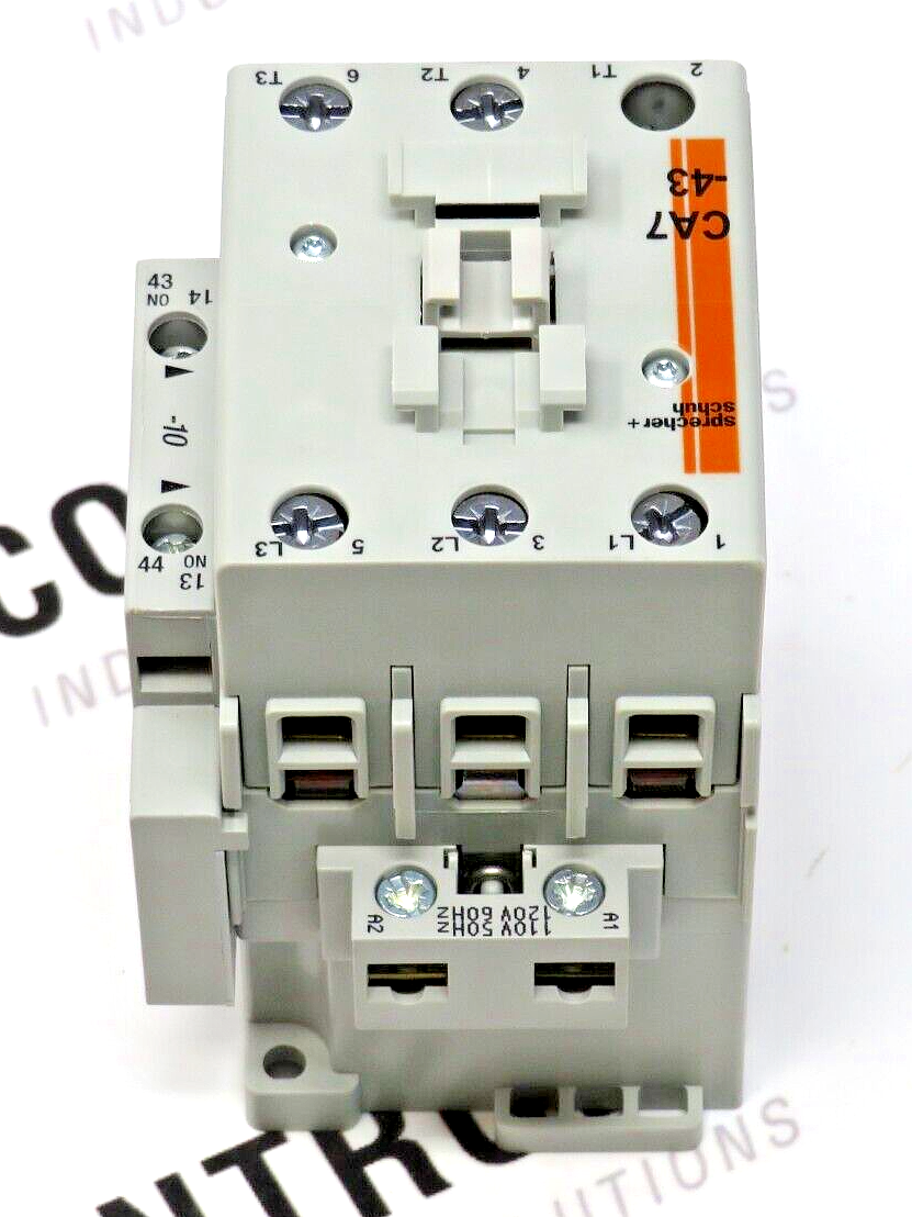 Sprecher + Schuh CA7-43-10-120 43A 3-Pole 120 VAC 60HZ 1NO IEC Contactor