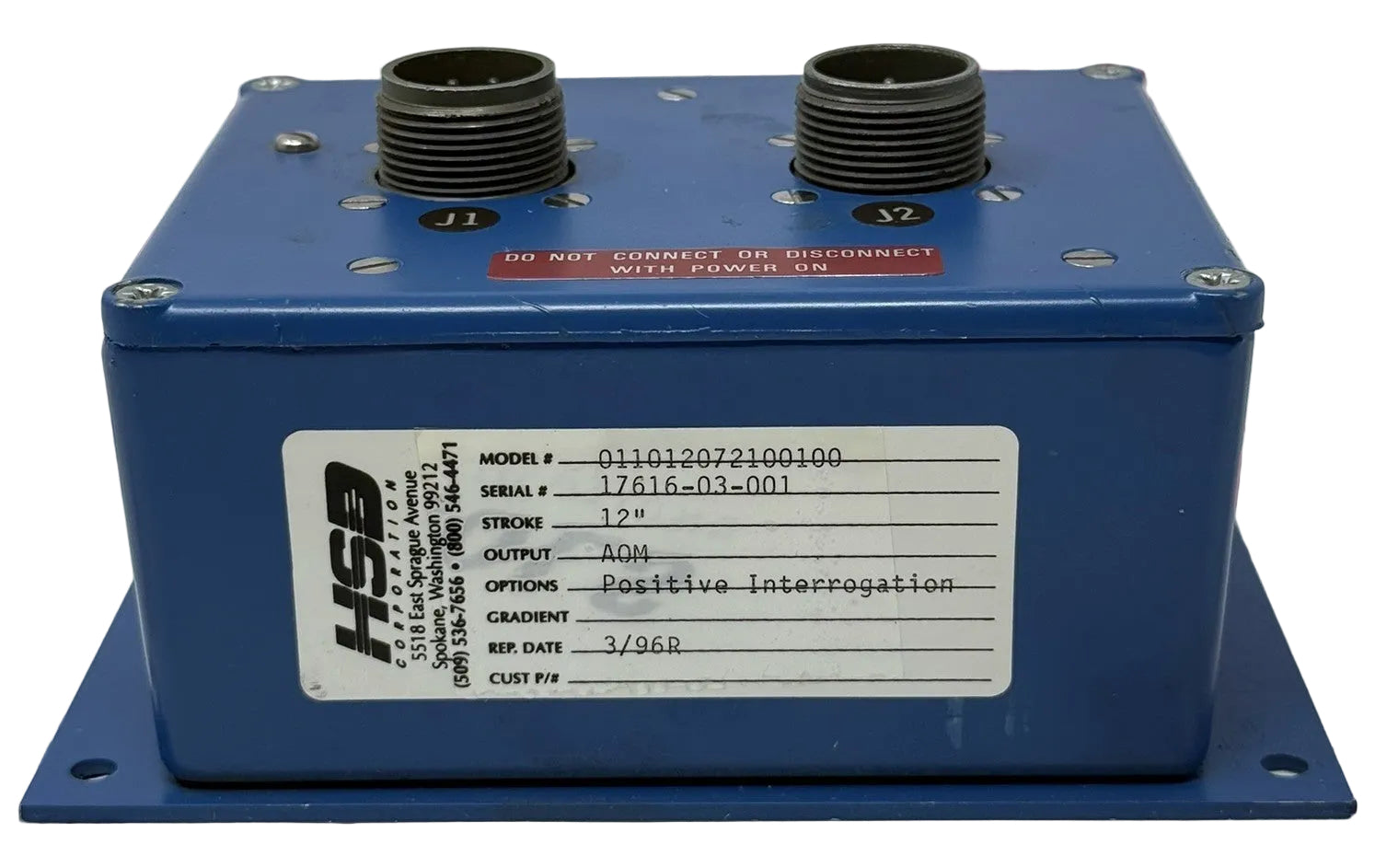 MTS Temposonics 011012072100100 Electronic Box / Analog Output Module 12" Stroke0