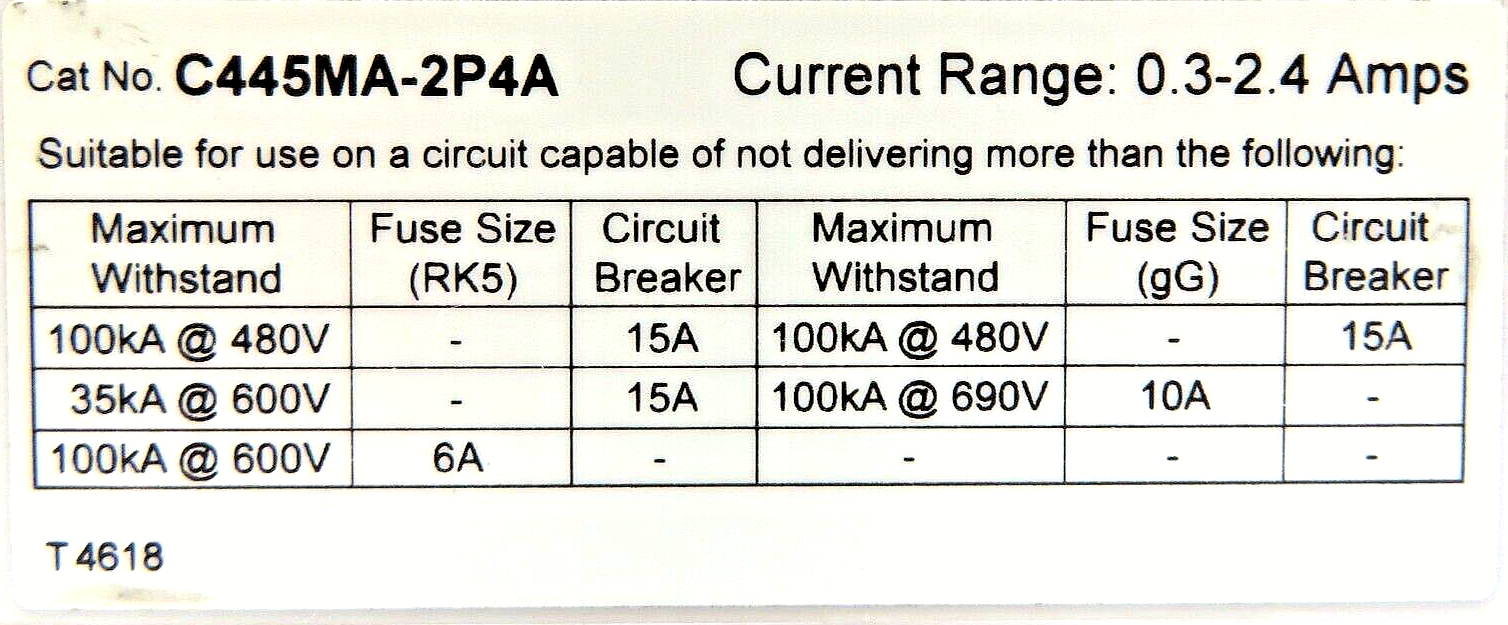 Eaton C445MA-2P4A Measurement Module for Power Xpert C445 Motor Management Sys.