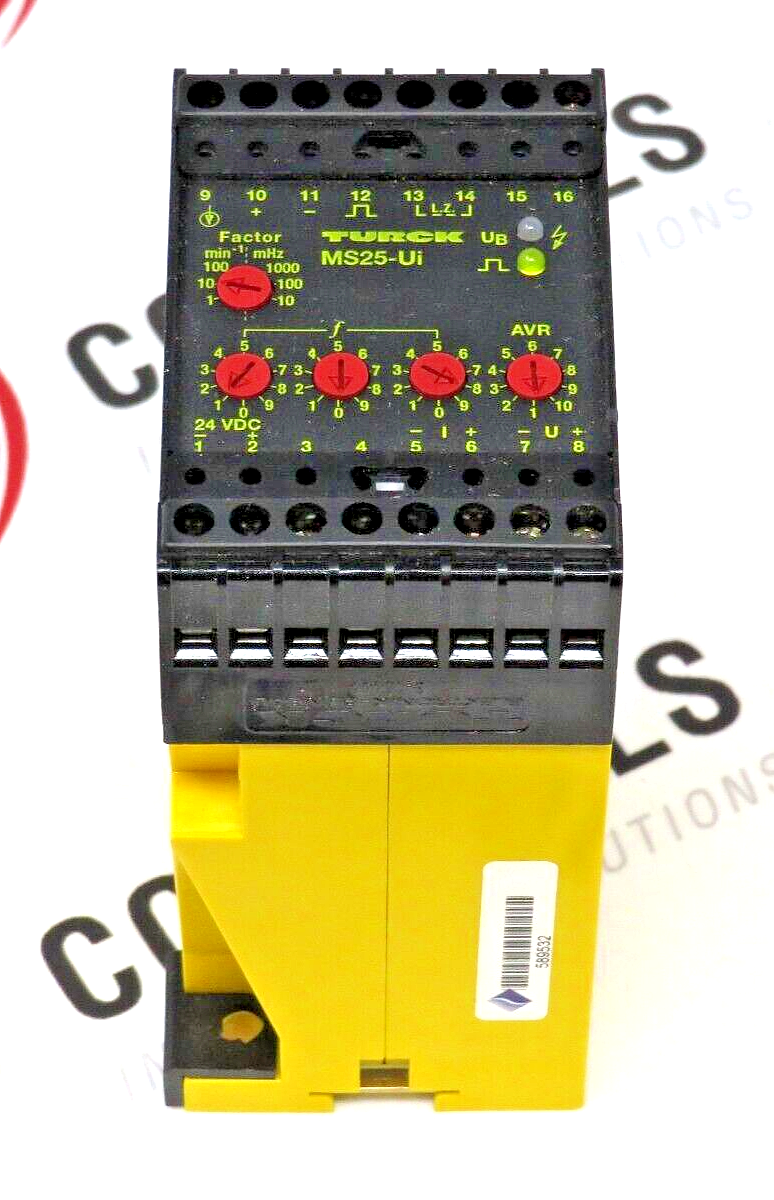 TURCK MS25-UI/24VDC Multi-Safe 1-Channel Rotational Speed Monitor