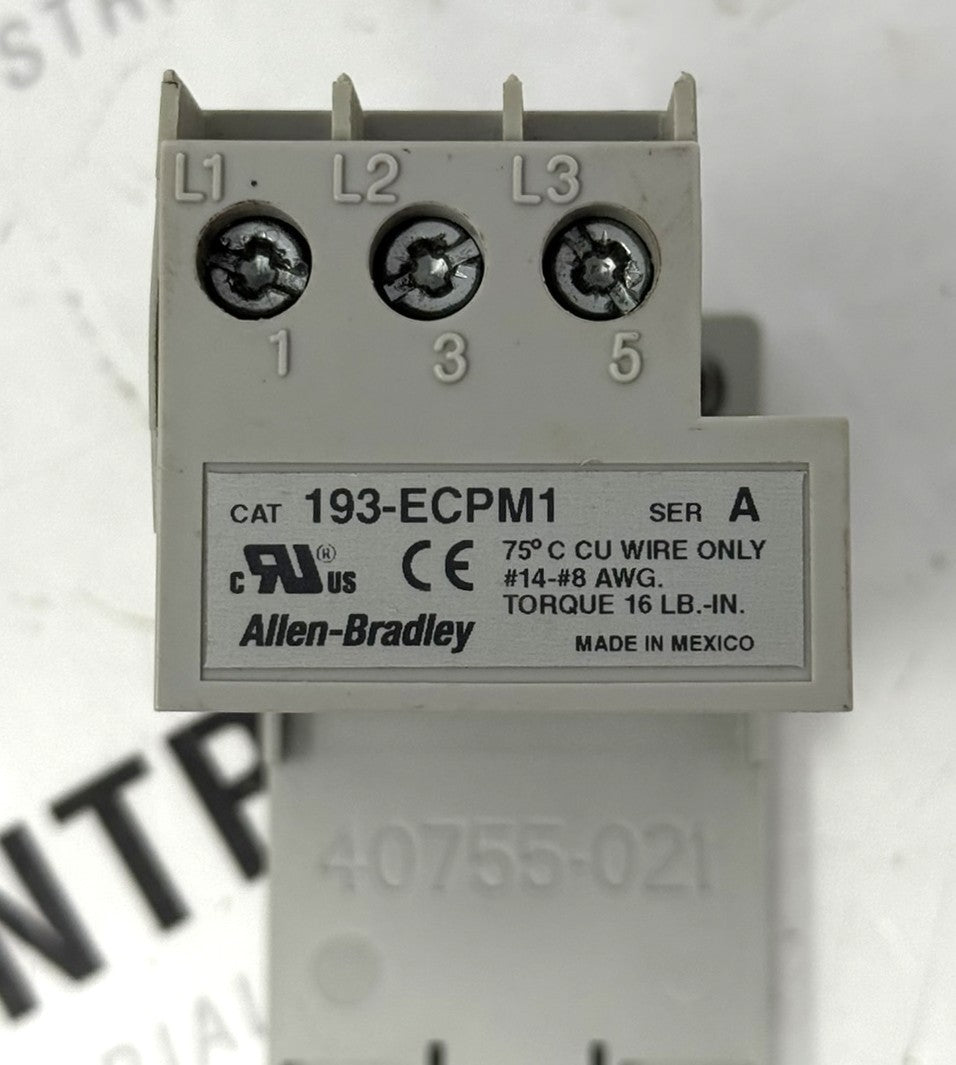 Allen-Bradley 193-ECPM1 E3 Plus Panel/DIN Rail Adapter3