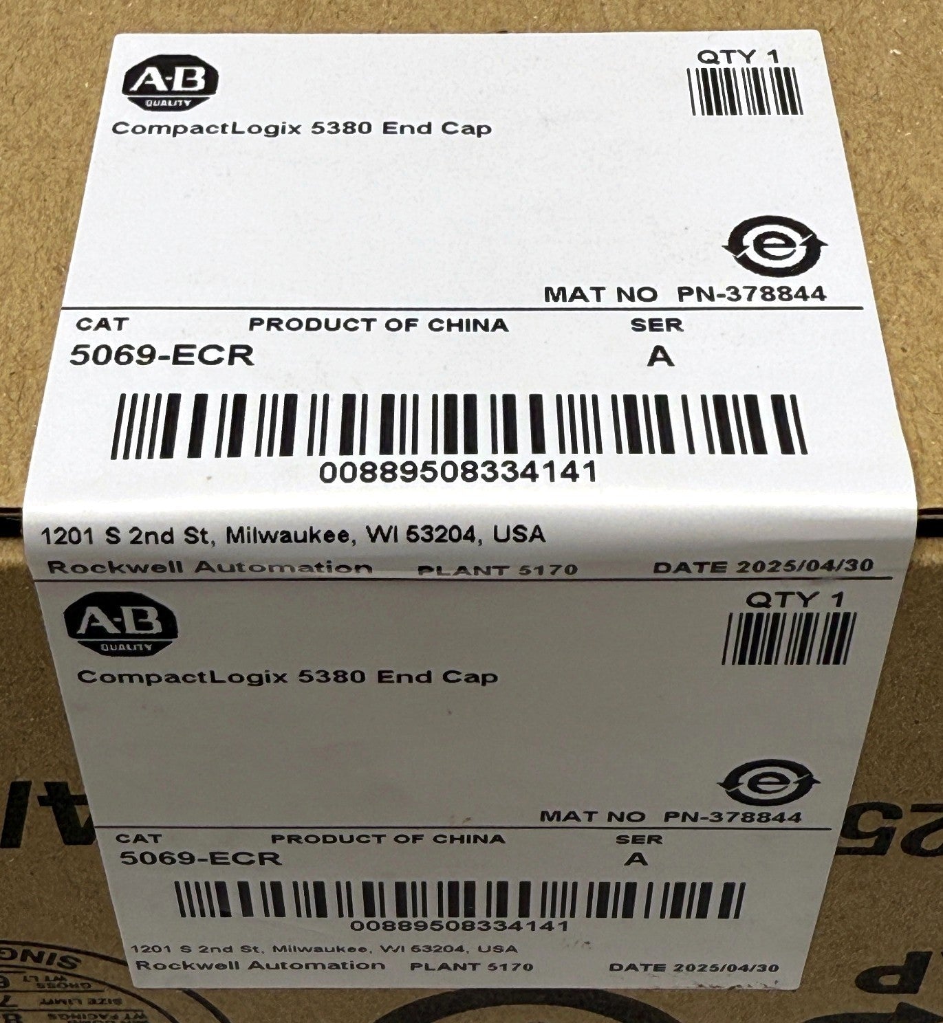 Allen-Bradley 5069-ECR CompactLogix 5380 End Cap Terminator (Boxed)3