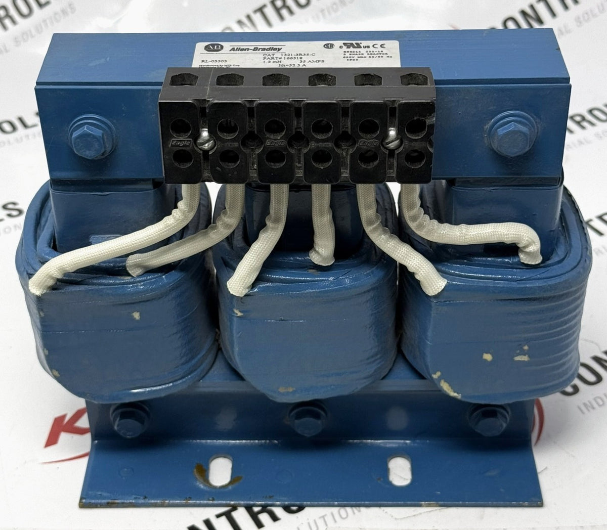 Allen-Bradley 1321-3R35-C 3-Phase Line Reactor 35A 1.2mH0