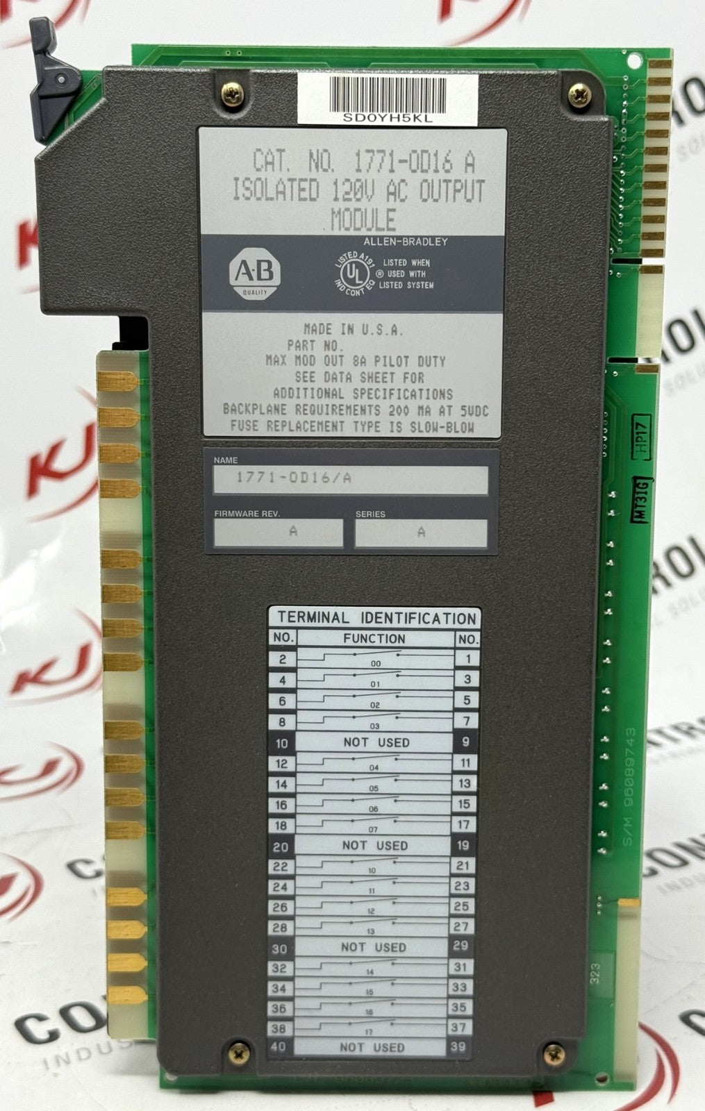 Allen-Bradley 1771-OD16 PLC-5 16-Point Isolated 120VAC Output Module1