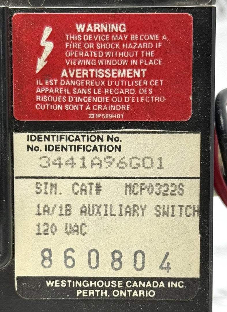 Westinghouse MCP0322S 3-Pole 3A Motor Circuit Protector with Auxiliary Switch6