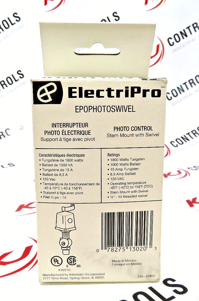 Intermatic ElectriPro EP0PhotoSwivel Photocontrol