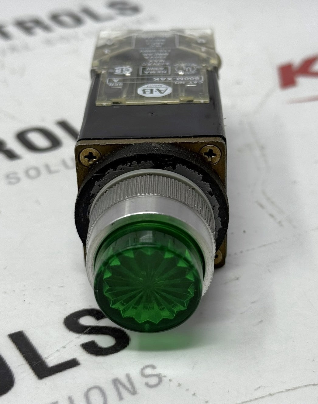 Allen-Bradley 800MR-PT16K 22.5mm Push-to-Test Green Pilot Light1