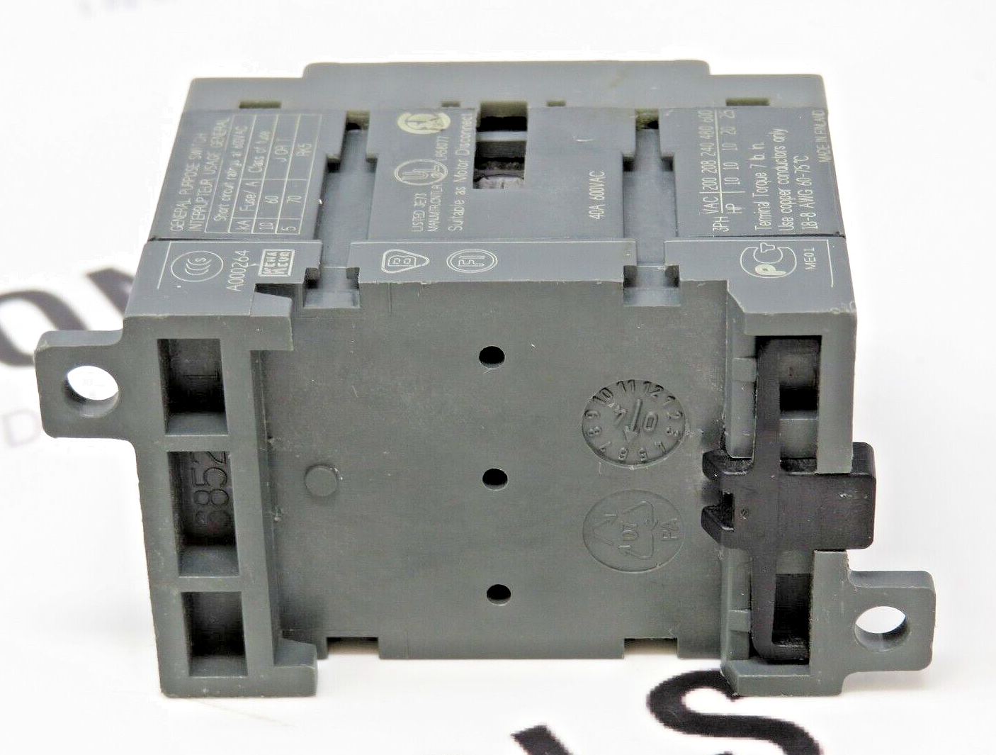 ABB-Asea Brown Boveri OT32E3 40A 600VAC Disconnect Switch