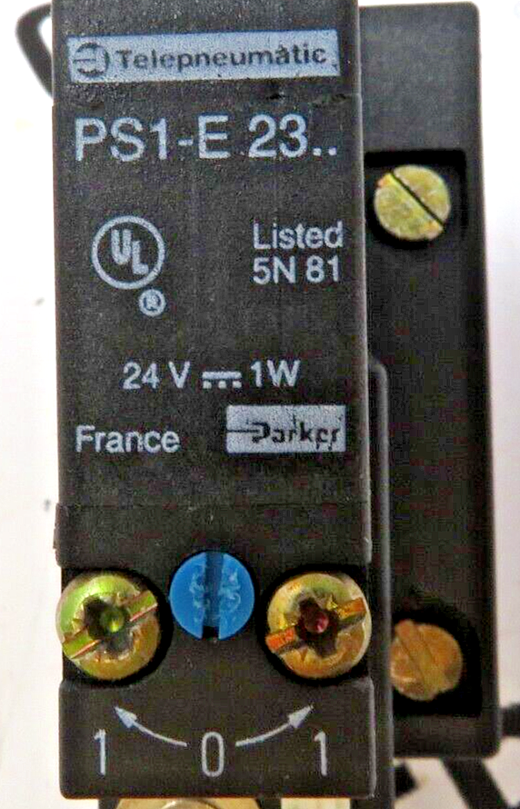 Parker Telepneumatic PS1-E23 Solenoid Valve with PS1-E11 Manifold Base 24V DC 1W