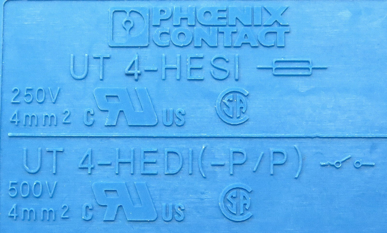 Phoenix Contact UT 4-HESI Blue DIN Rail Terminal Block Isolator 250V (Lot of 53)3