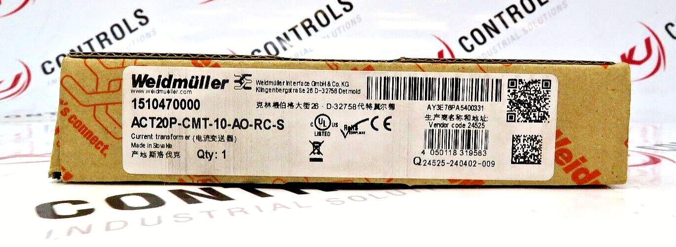 Weidmüller ACT20P-CMT-10-AO-RC-S Current Measuring Transducer