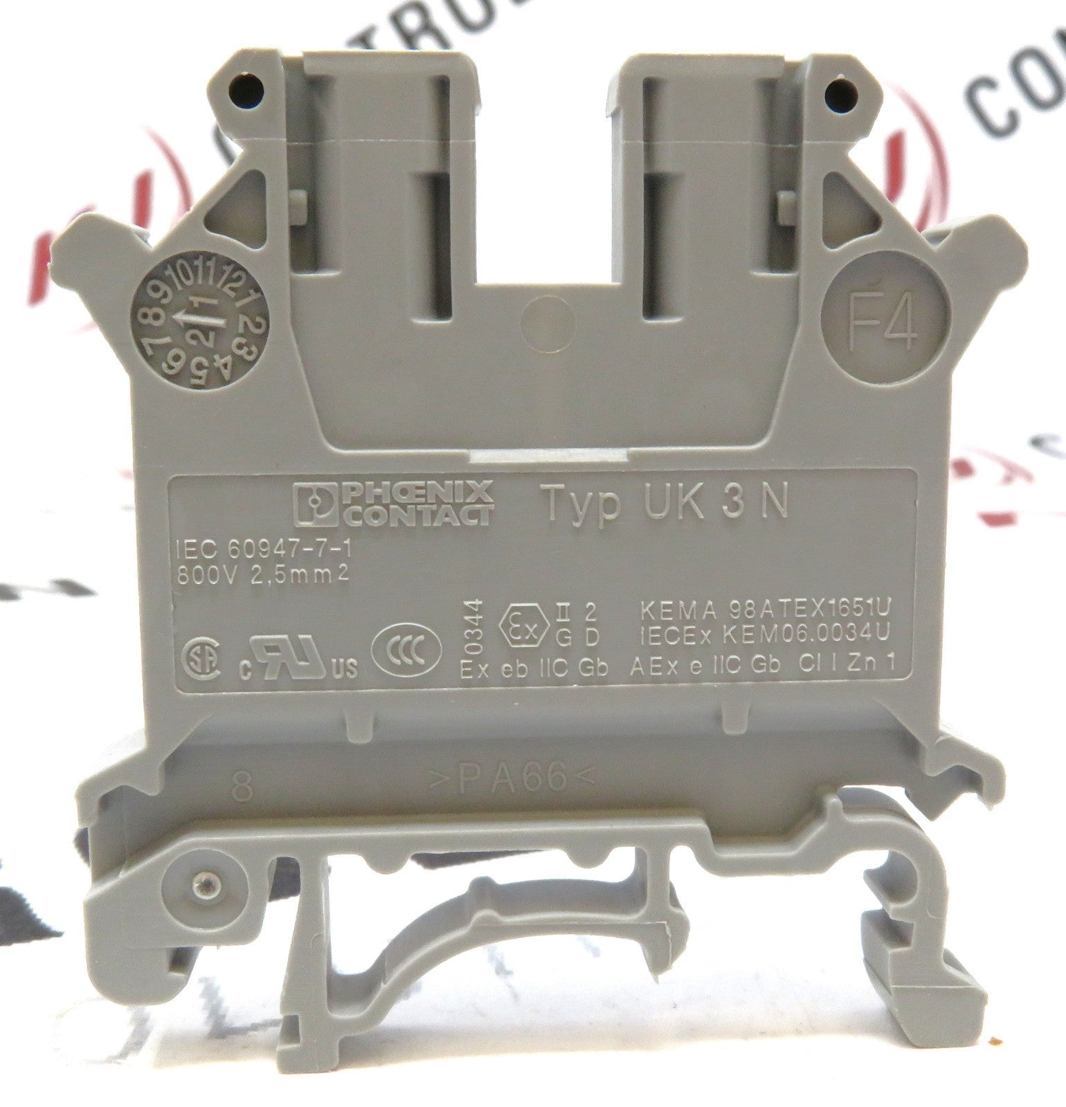 Phoenix Contact UK 3N Feed-Through Terminal Block 800V 24A Grey Lot of 322