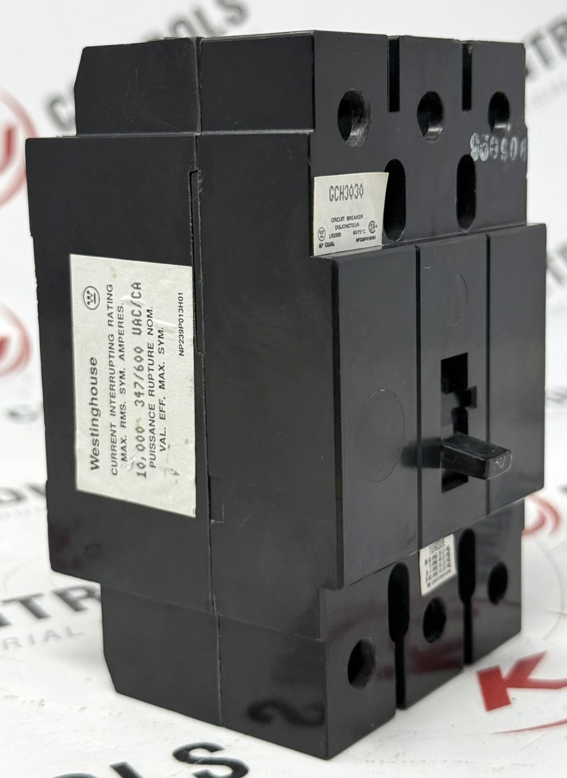 Westinghouse GCH3030 3-Pole 30A Molded Case Circuit Breaker 600Y/347V1