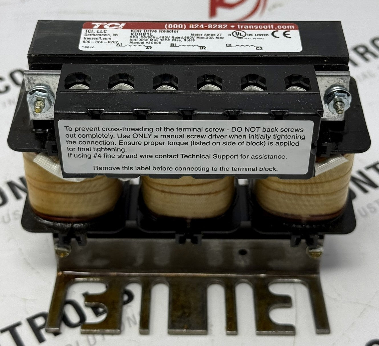 TCI Trans-Coil KDRB1L KDR 480V 30A 20HP Line Reactor3