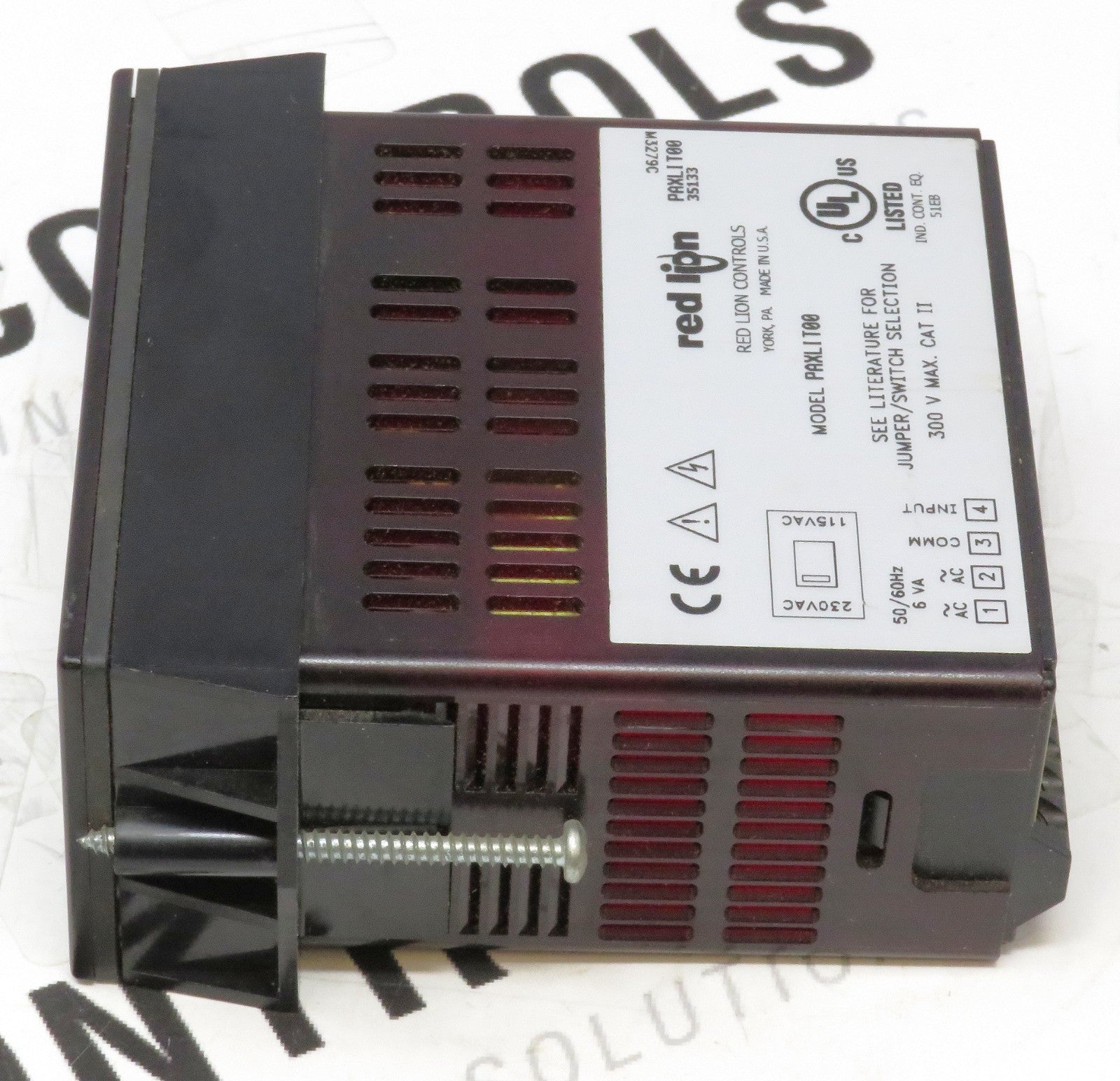 Red Lion PAXLIT00 Current Meter 3.5 Digit LED 1/8 DIN 230/115VAC Input2
