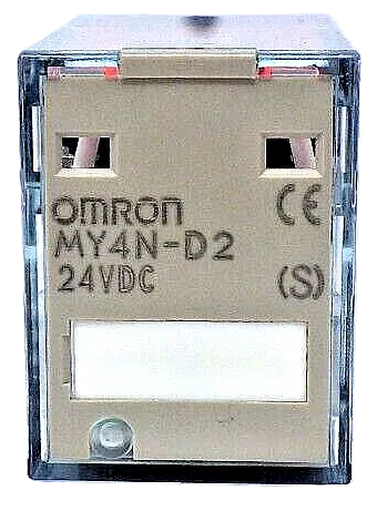 Omron MY4N-D2-24VDC 4PDT 24V DC 3A Relay with LED and Surge Protection