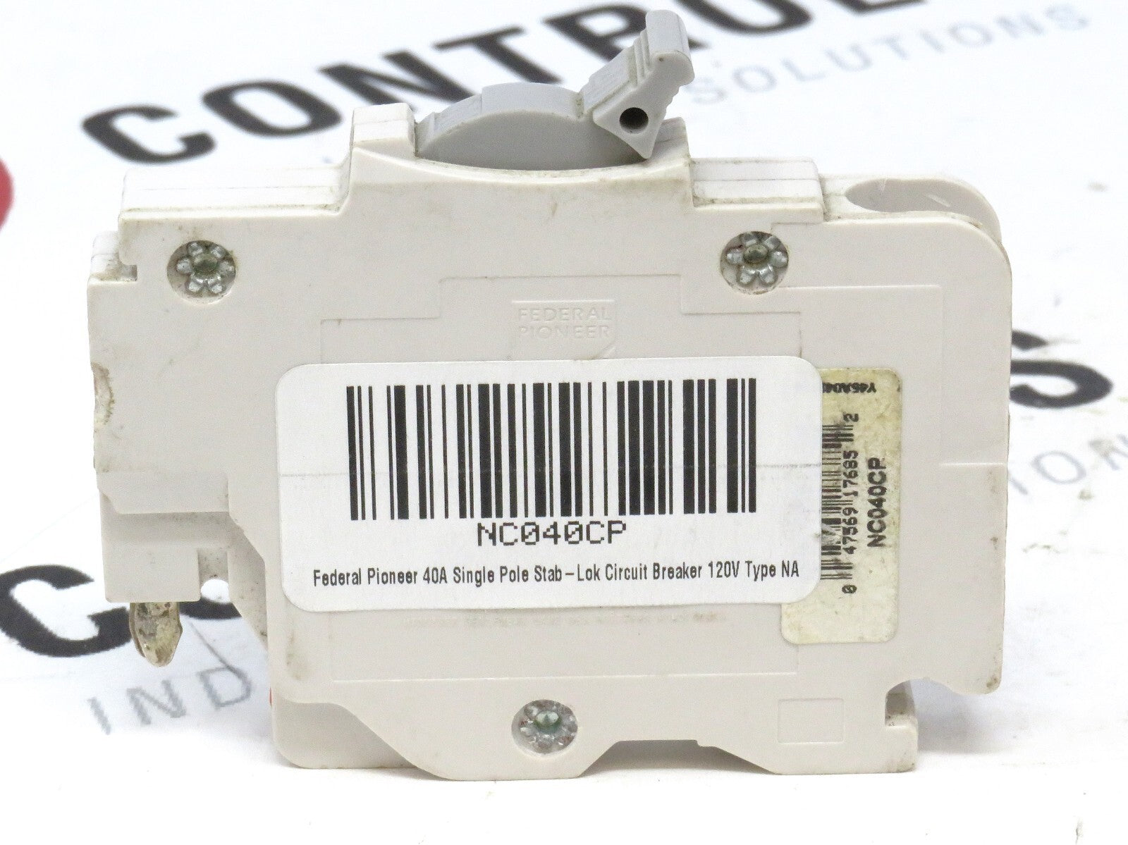 Federal Pioneer NC040CP 40A 1-Pole 120/240V Stab-lok Type NC Breaker1