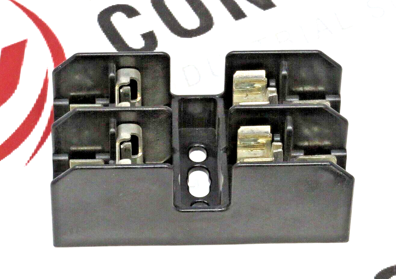 Eaton Bussmann BC6032S Fuse Block, 600V, 30A, 2-Pole, Class CC, Screw Terminals