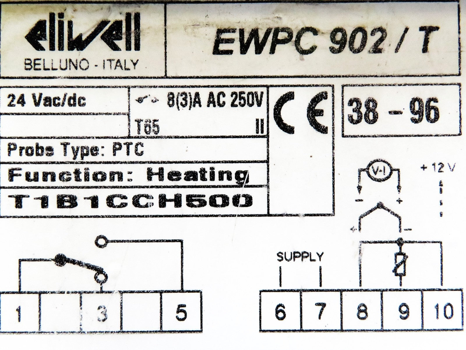 Schneider Eliwell EWPC-902/T Temp Controller 24V – Front Panel Damage3