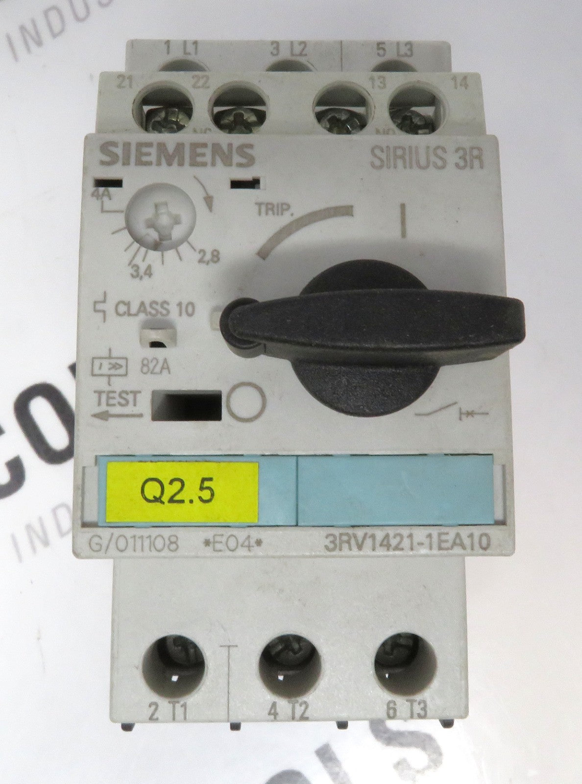 Siemens 3RV1421-1EA10 Motor Protection Circuit Breaker 2.8–4A SIRIUS 3R CL102