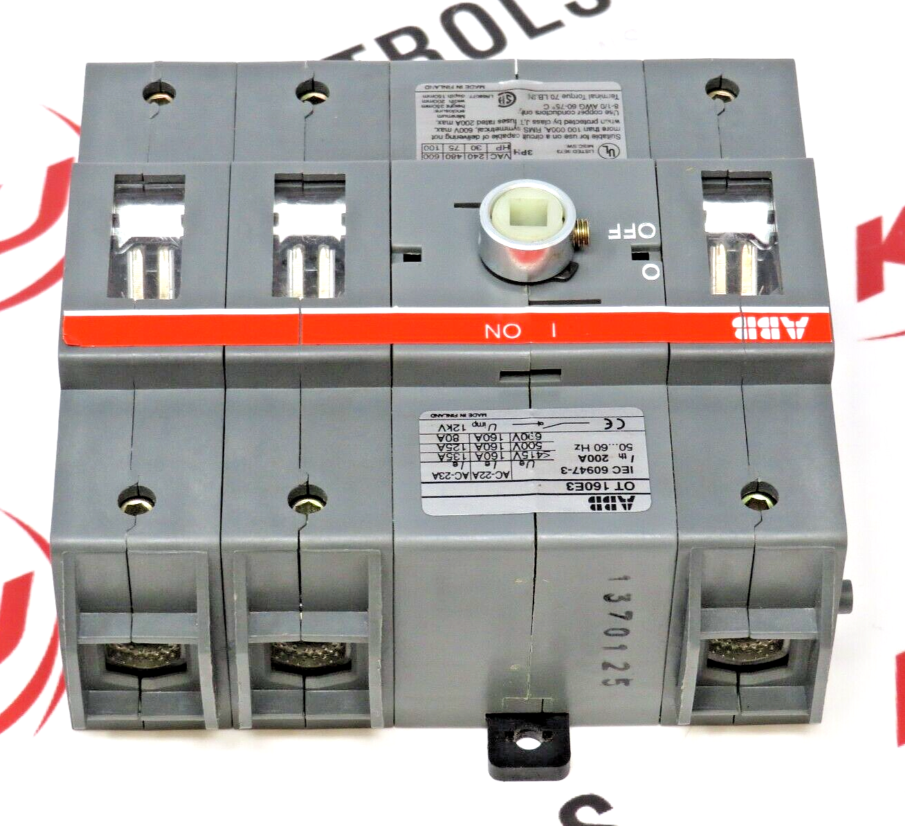 ABB-Asea Brown Boveri OT160E3 160A 600VAC Disconnect Switch