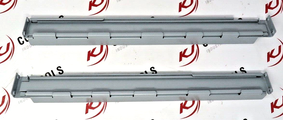 Unbranded Metal Rack Rail Kit with Grey Finish & Hardware for 19-Inch Rack Mount