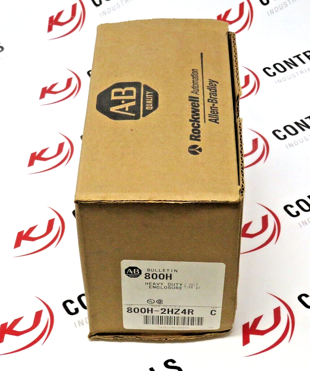 Allen-Bradley 800H-2HZ4R Heavy-Duty Enclosure 2-Hole 30MM Push Button 4/4X/13