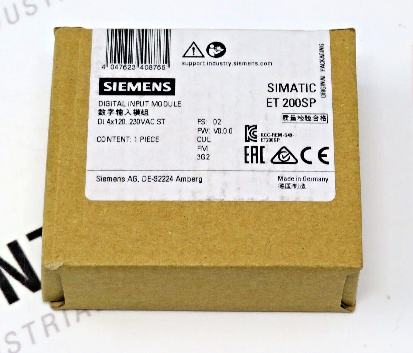 Siemens 6ES7131-6FD01-0BB1 SIMATIC ET 200SP Digital Input Module