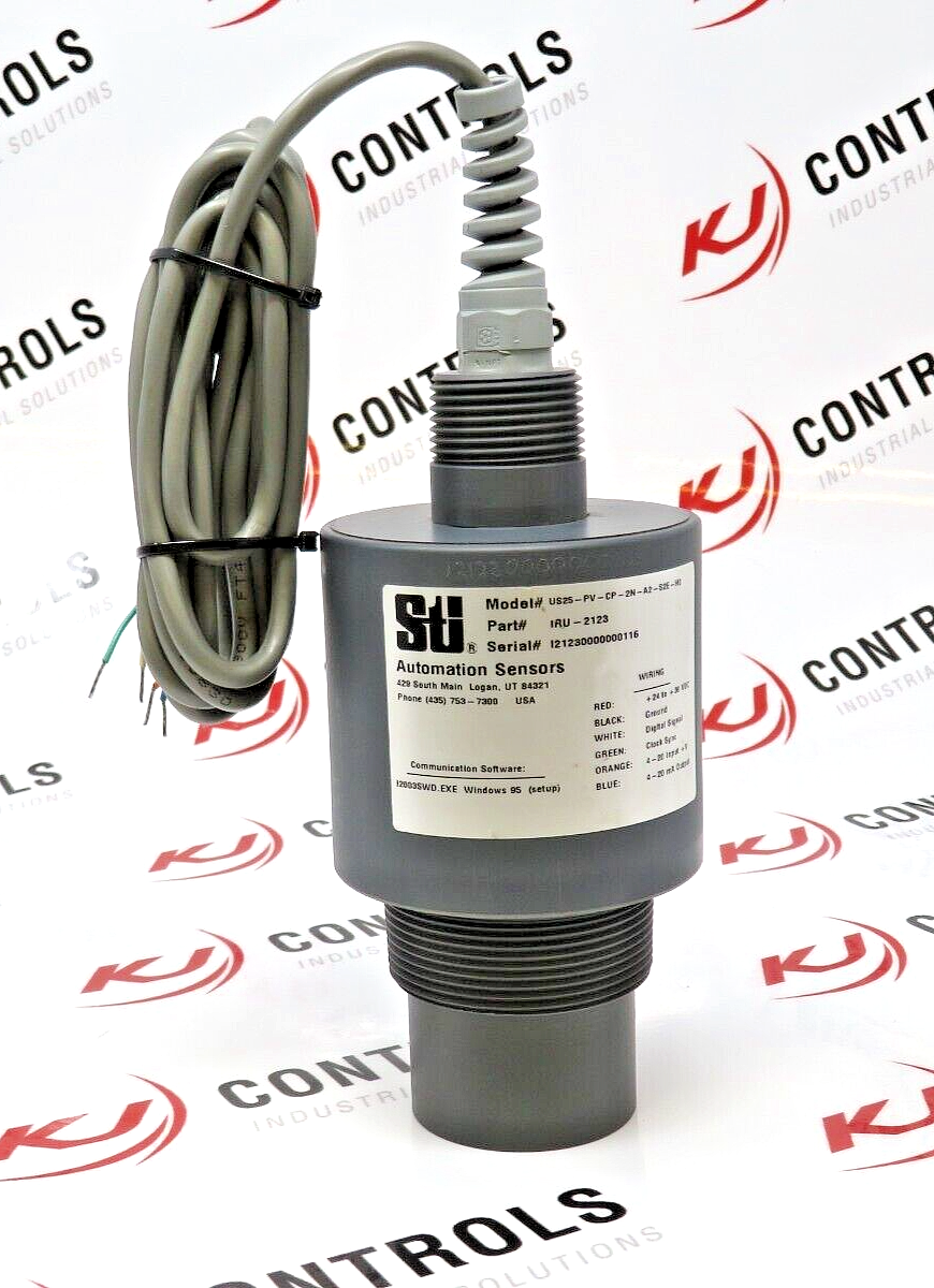 STI IRU-2123 Self-Contained Ultrasonic Sensor 1-25 Foot Range 24VDC