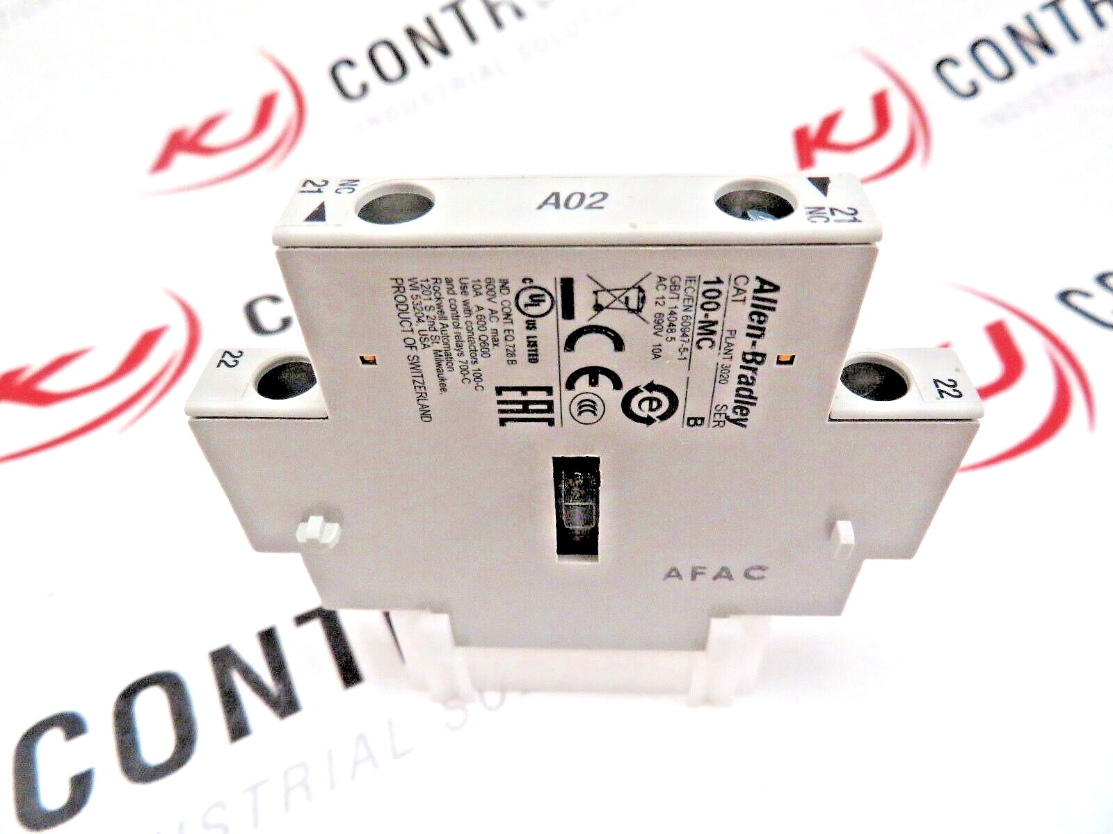 Allen-Bradley 100-MCA02 Mechanical + Electrical Interlock