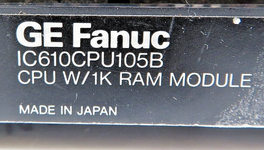 GE Fanuc Series One Plus IC610CPU105B CPU With 1K Ram Module