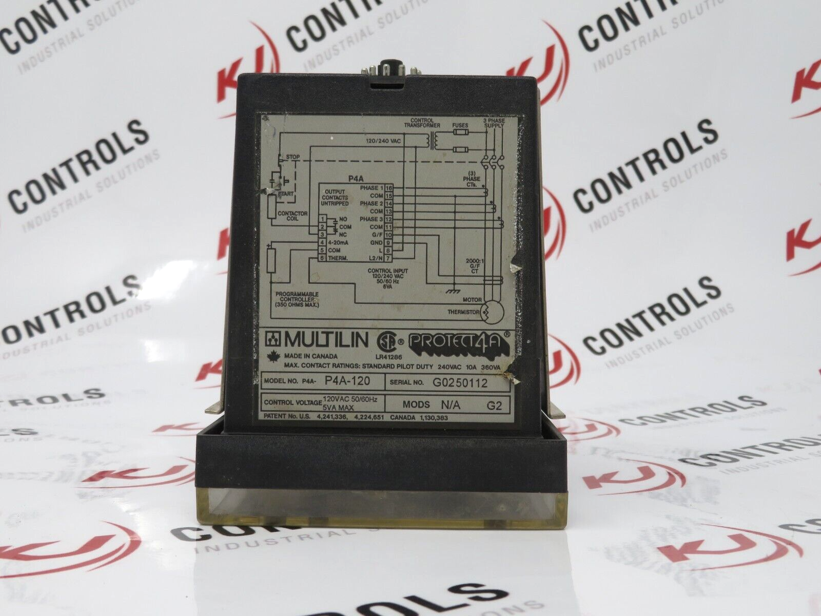 General Electric P4A-120 Multilin Motor Protection Relay 120V