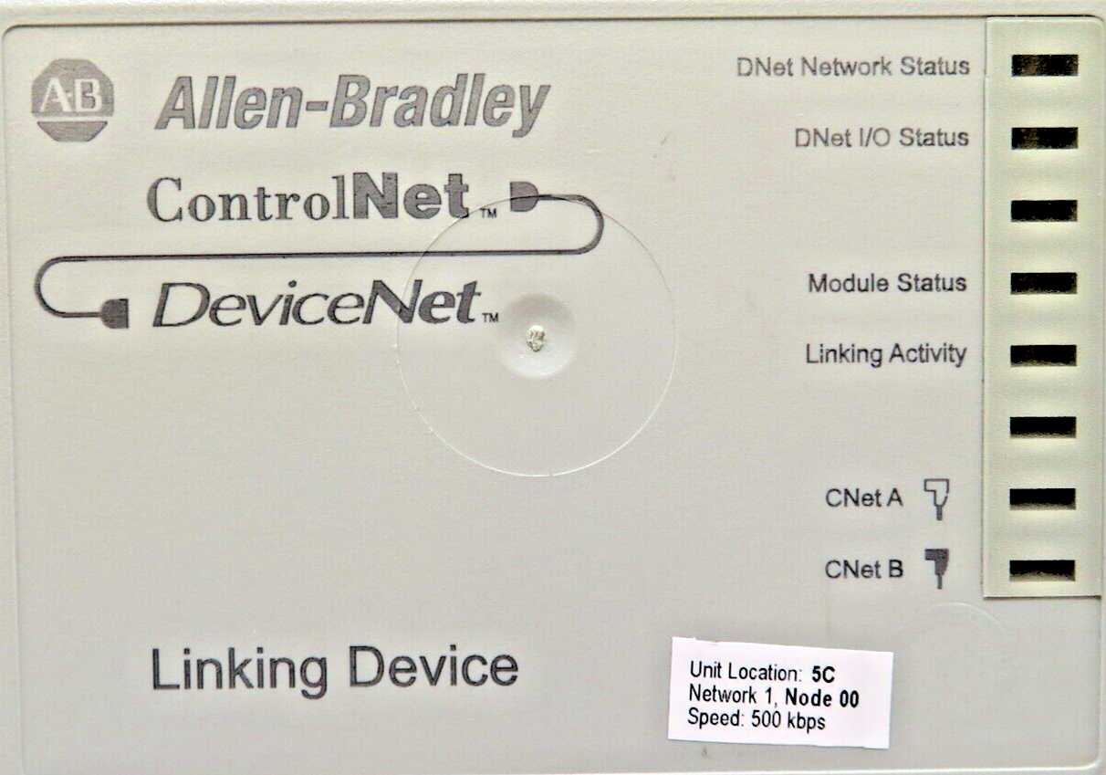 Allen-Bradley 1788-CN2DN/A ControlNet To DeviceNet Linking Device Comm. Adapter