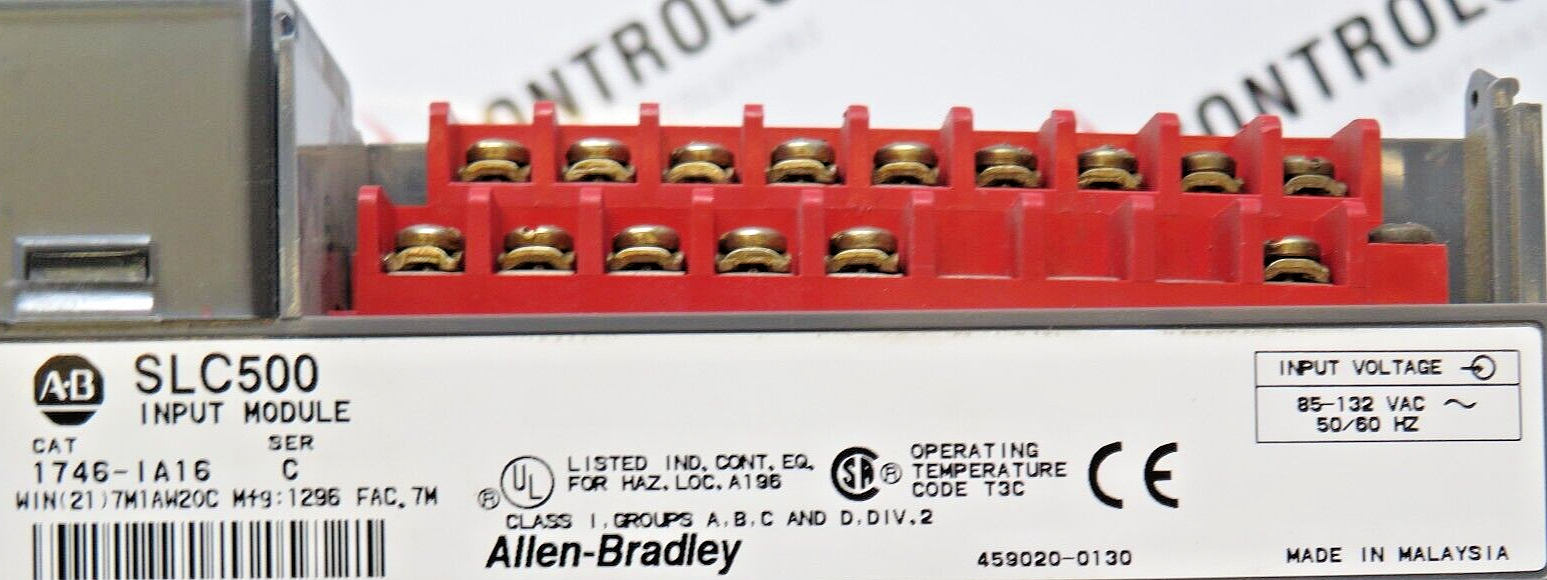 Allen-Bradley 1746-IA16 SLC 500 16-PT AC Input Module Series B/C *No Front Door*