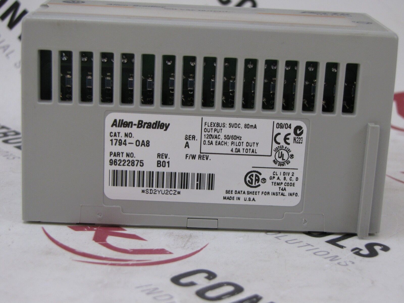 Allen-Bradley 1794-0A8 Output Module 8-Point Digital 120 VAC 50/60 HZ