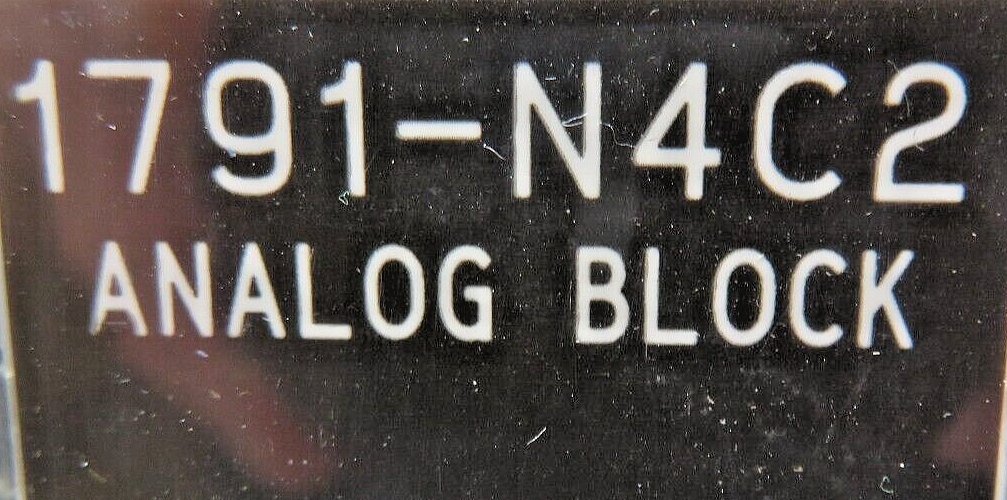 Allen Bradley 1791-N4C2 Block I/O 120 Volt AC 6-Point Analog Module