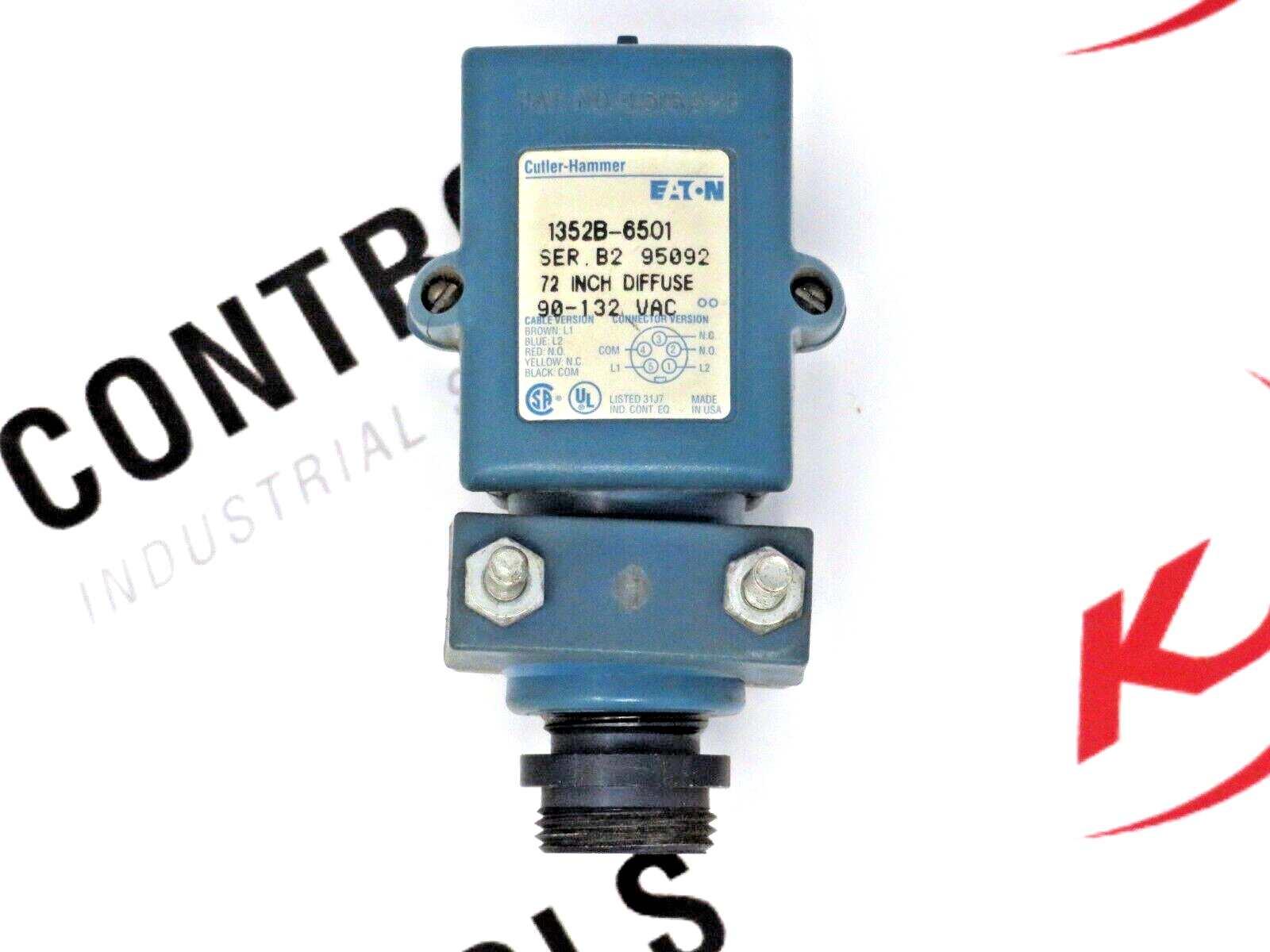 Eaton Cutler Hammer 1352B-6501 50 Series Diffuse Reflective Photoelectric Sensor