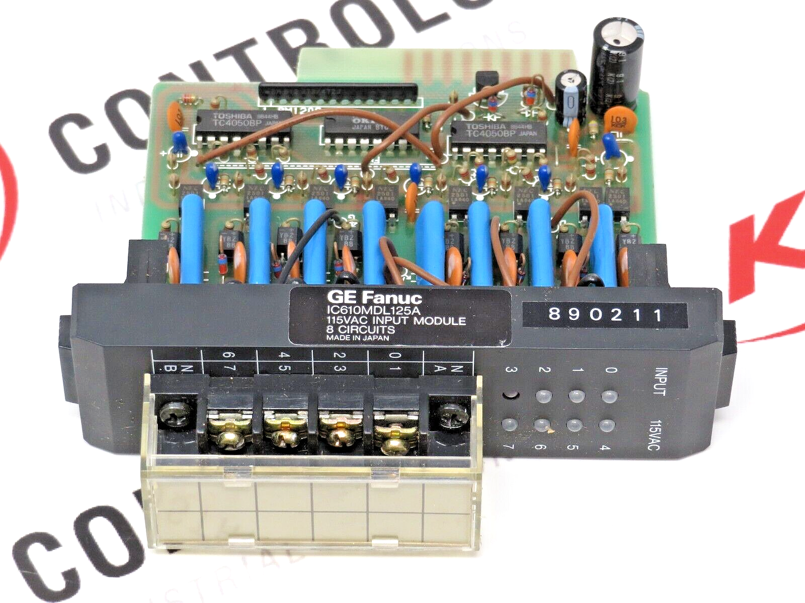 GE Fanuc IC610MDL125A 8-Circuit 115 VAC 125 AMP Digital Input Module