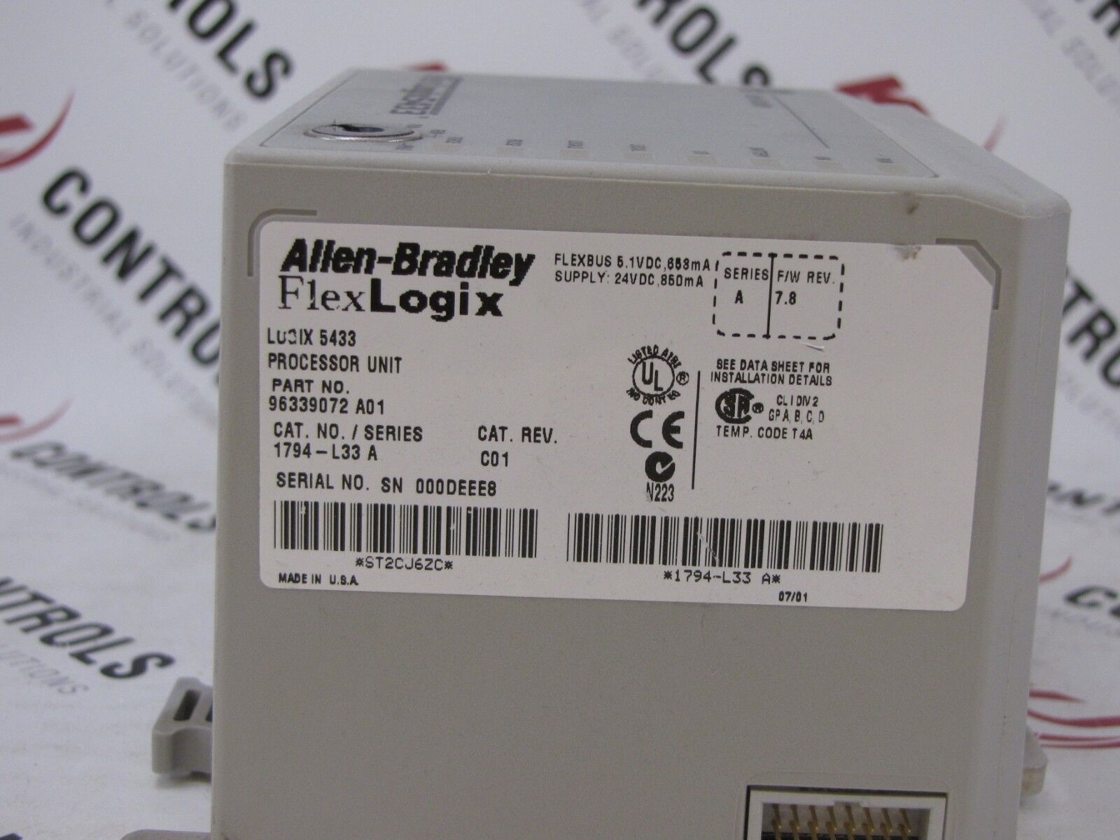 Allen-Bradley 1794-L33 Flex Logix Processor 64K Bytes User Memory