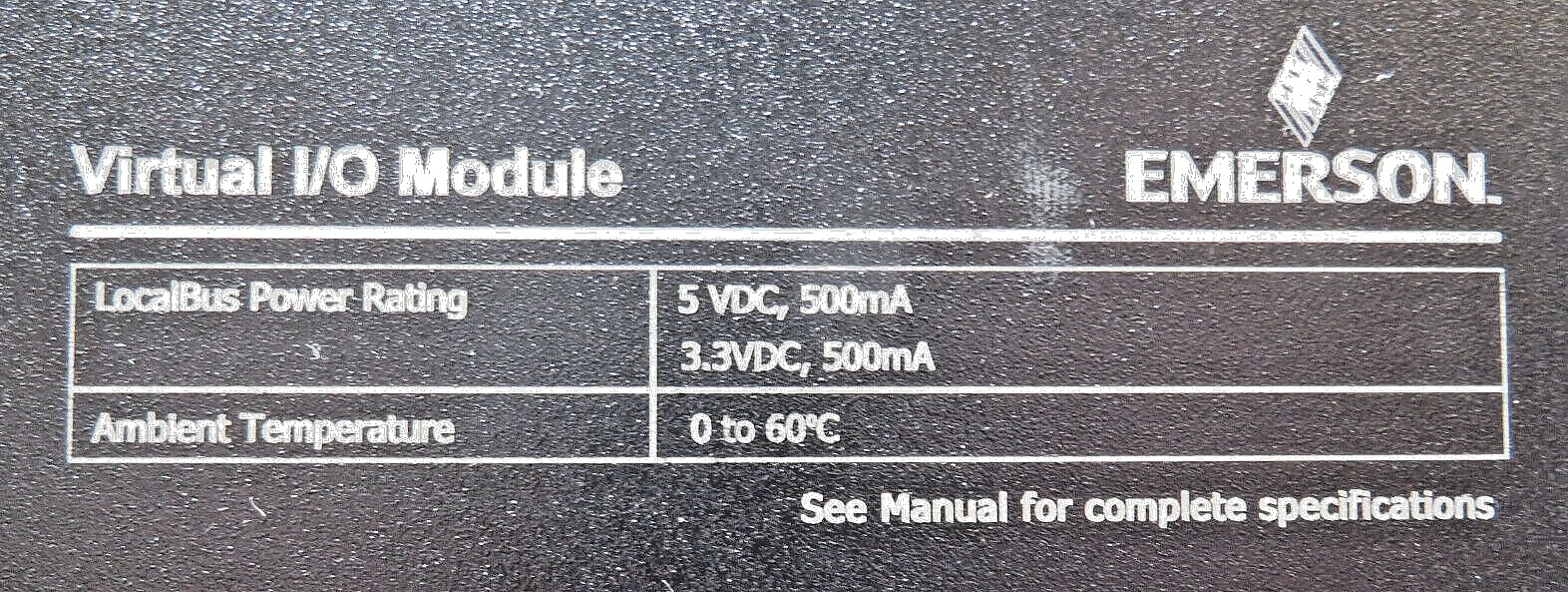 Emerson DeltaV KJ2006X1-BK1 Virtual I/O Module